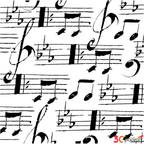 Szalvéta 25x25cm Musique  20db-os