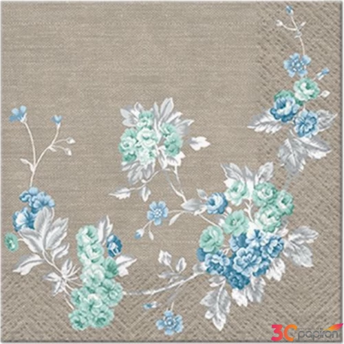 Szalvéta 25x25cm Peaceful Garden 20 db-os