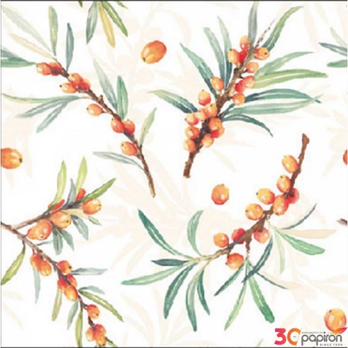 Szalvéta 25x25cm Sea Buckthorn 20db-os 