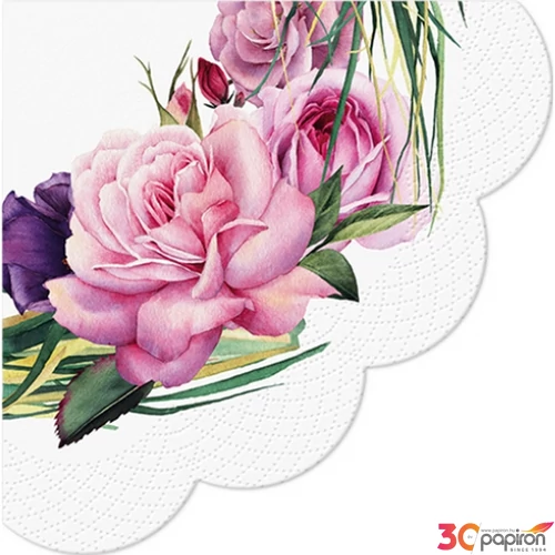 Szalvéta 32cm Gorgeous Wreath 12 db-os