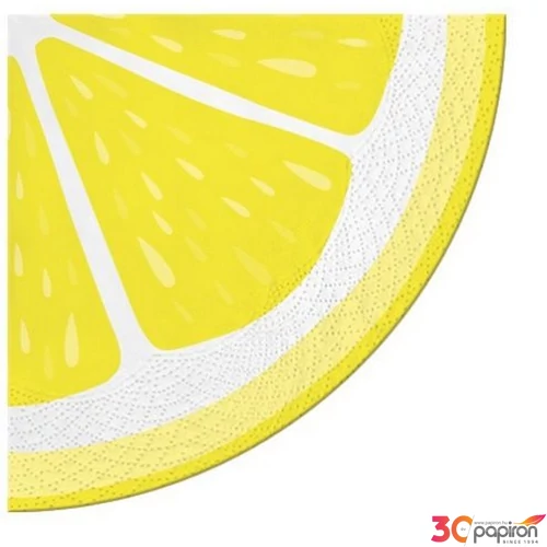 Szalvéta 32cm Just Lemon 12 db-os