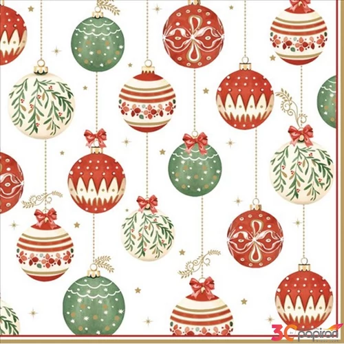 Szalvéta 33x33cm 20db-os, Christmas Eve