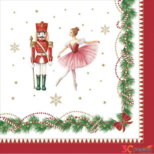 Szalvéta 33x33cm 20db-os, Magie de noel