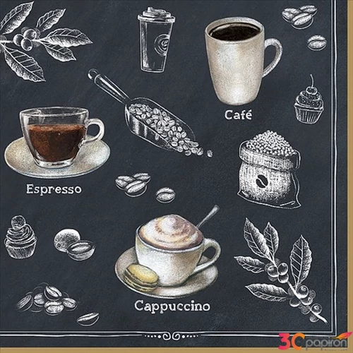 Szalvéta 33x33cm Barista,20db-os