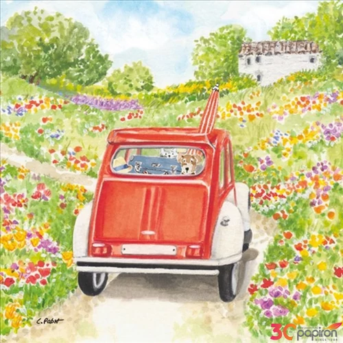 Szalvéta 33x33cm Bon Voyage! 20db-os