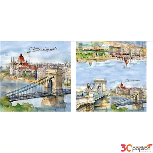 Szalvéta 33x33cm Budapest