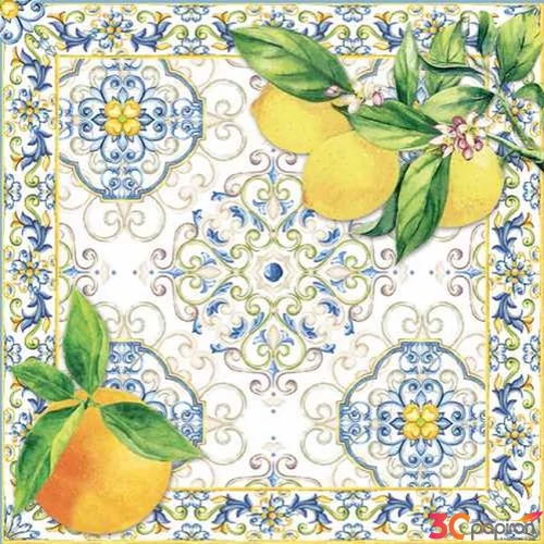 Szalvéta 33x33cm Capri Agrumi, 20db-os