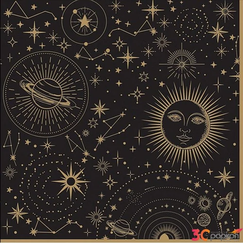 Szalvéta 33x33cm Celestial,20db-os