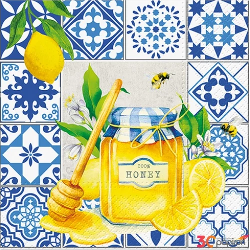 Szalvéta 33x33cm Citrus And Honey 20 db-os