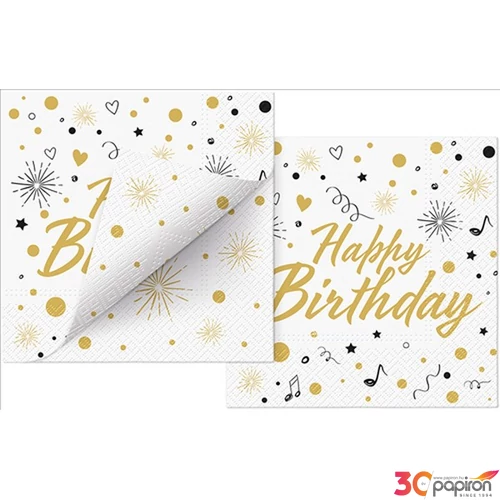 Szalvéta 33x33cm Double Design Party Invitation 20db-os