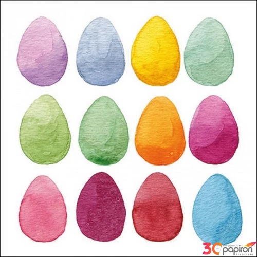 Szalvéta 33x33cm Easter Eggs 20db-os