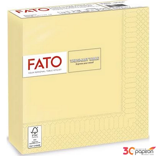 Party szalvéta 33x33cm FATO Smart Table 50db/csom. 2 rétegű pezsgő