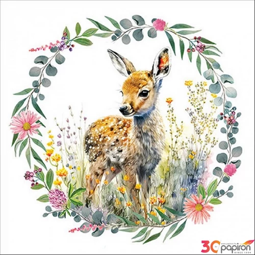 Szalvéta 33x33cm Fawn 20db-os