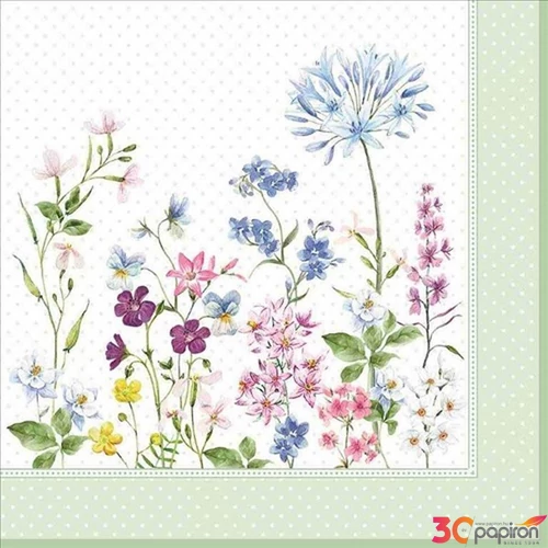 Szalvéta 33x33cm Floraison, 20db-os
