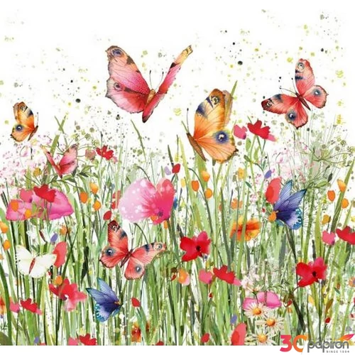 Szalvéta 33x33cm Flowerfield 20db-os 
