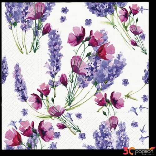Szalvéta 33x33cm Fragrant Lavender 20db-os