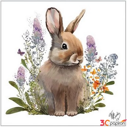 Szalvéta 25x25cm Belle Bunny 20db/csomag
