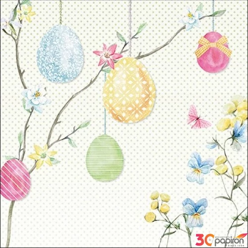 Szalvéta 33x33cm Hanging Eggs 20db-os