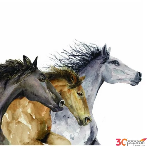 Szalvéta 33x33cm Hoof Beats 20db-os