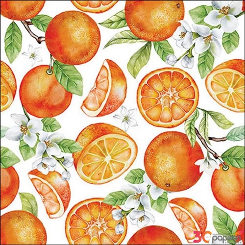 Szalvéta 33x33cm Juicy oranges 20db-os