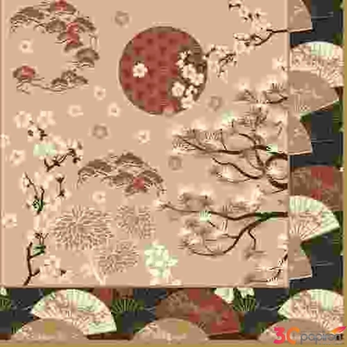 Szalvéta 33x33cm Kimono,20db-os
