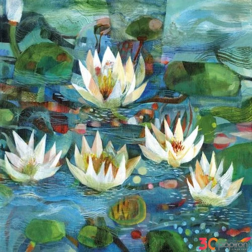 Szalvéta 33x33cm Nelumbo 20db-os
