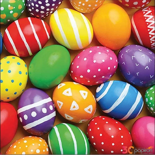 Szalvéta 33x33cm Painted Easter eggs 20db-os 