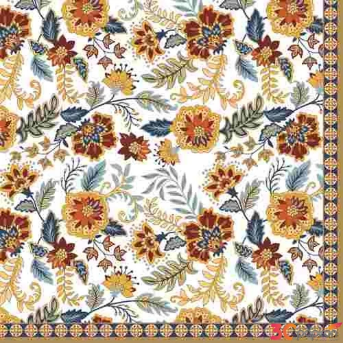 Szalvéta 33x33cm Paisley Abundance,20db-os