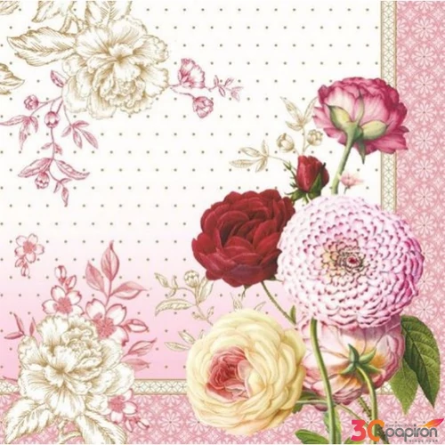 Szalvéta 33x33cm Renaissance, 20db-os