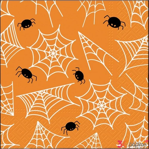 Szalvéta 33x33cm Spider'S Web 20db-os