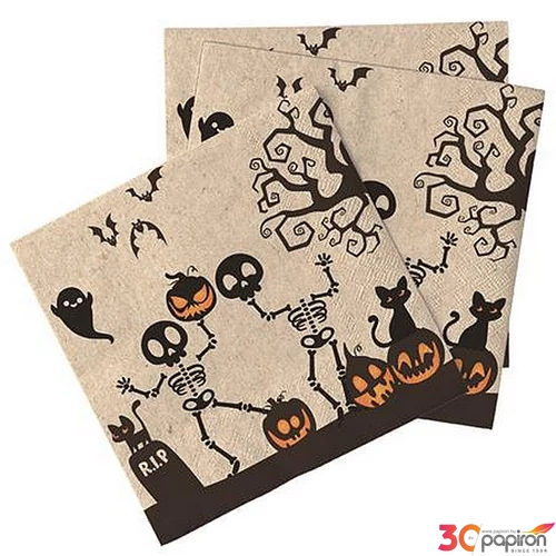 Szalvéta 3 2 rétegű 33x33cm Halloween