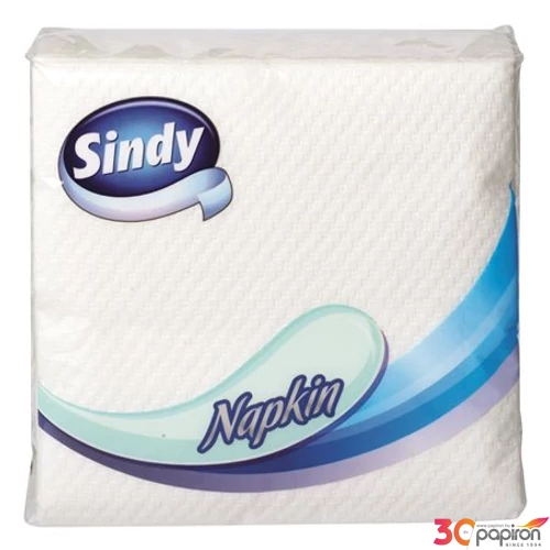 Szalvéta 33x33cm Sindy 45lapos, fehér KHHVP38