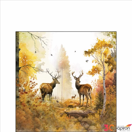 Szalvéta Ambiante Autumn Forest 25x25cm 20db