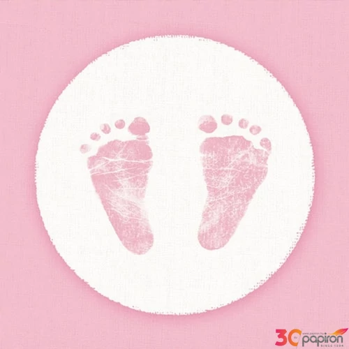 Szalvéta Ambiante Baby Steps Girl papírszalvéta 33x33cm,20db-os