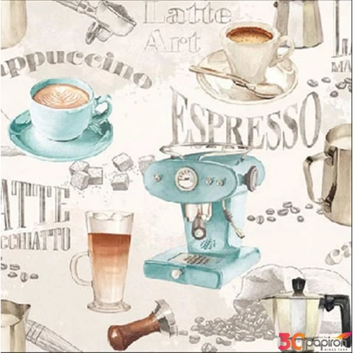 Szalvéta Ambiante Barista cream papírszalvéta 25x25cm,20db-os