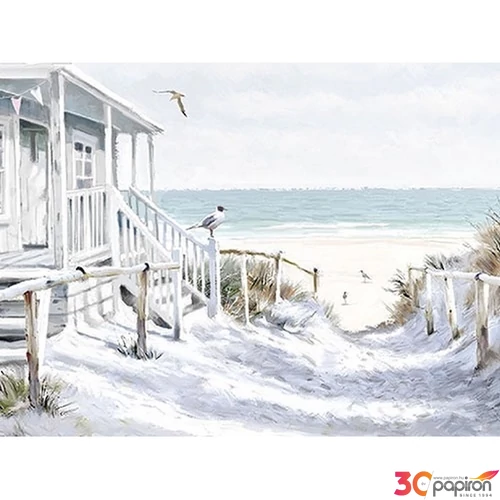 Szalvéta Ambiante Beach Cabin papír papírszalvéta 33x33cm,20db-os
