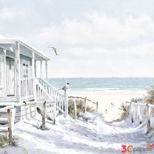 Szalvéta Ambiante Beach Cabin papírszalvéta 25x25cm,15db-os