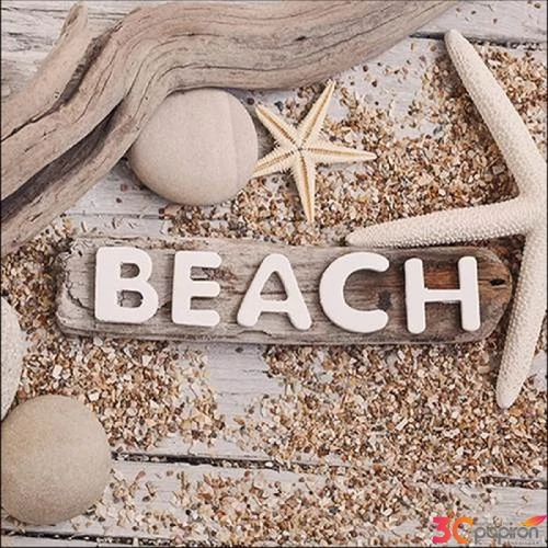 Szalvéta Ambiante Beach Wood papír papírszalvéta 33x33cm,20db-os