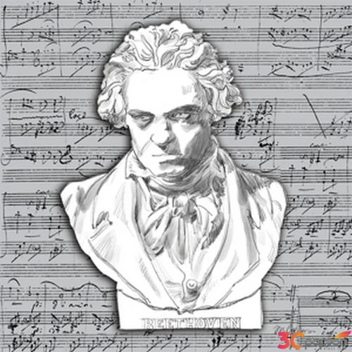 Szalvéta Ambiante Beethoven papírszalvéta 33x33cm,20db-os