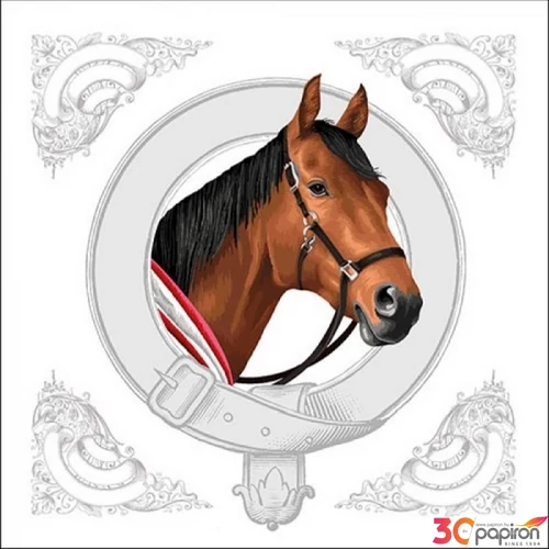 Szalvéta Ambiante Classic Horse papírszalvéta 33x33cm,20db-os