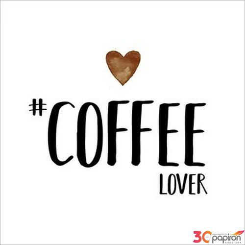 Szalvéta Ambiante Coffee Lover papírszalvéta 33x33cm,20db-os