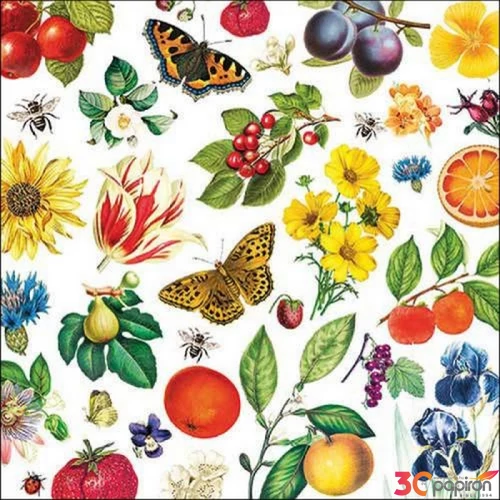 Szalvéta Ambiante Colourful year papír papírszalvéta 33x33cm,20db-os