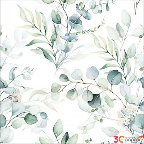 Szalvéta Ambiante Eucalyptus All Over papír papírszalvéta 33x33cm,20db-os