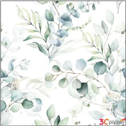 Szalvéta Ambiante Eucalyptus All Over papírszalvéta 25x25cm,15db-os