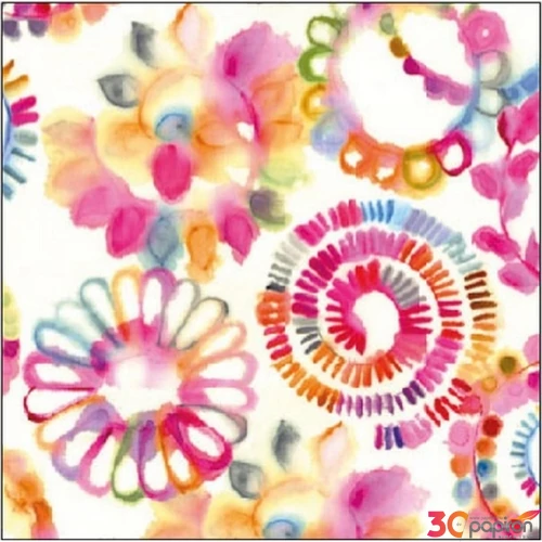 Szalvéta Ambiante Fantasy Circles papírszalvéta 25x25cm,15db-os