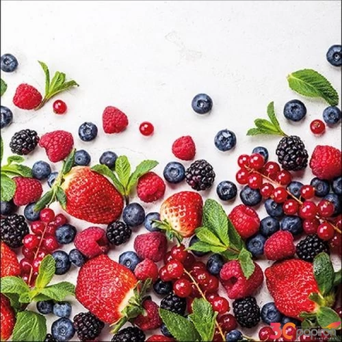 Szalvéta Ambiante Forest Fruit papír papírszalvéta 33x33cm,20db-os
