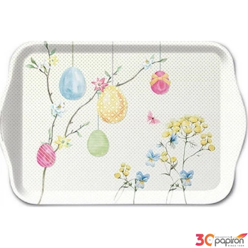 Szalvéta Ambiante Hanging Eggs műanyag kistálca 13x21cm