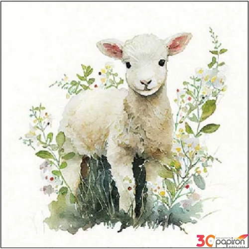 Szalvéta Ambiante Lamb papírszalvéta 25x25cm,15db-os