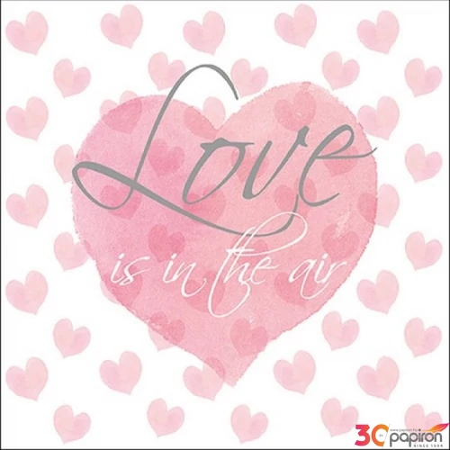 Szalvéta Ambiante Love Letters papírszalvéta 33x33cm,20db-os