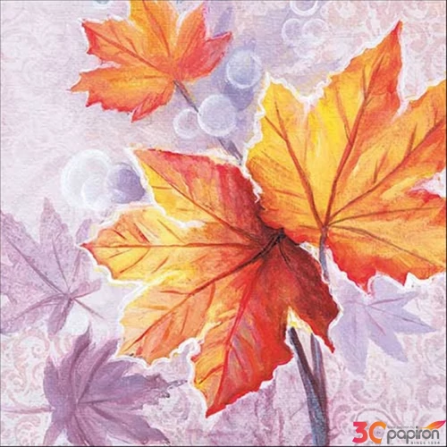 Szalvéta Ambiante Maple leaves papírszalvéta 33x33cm,20db-os